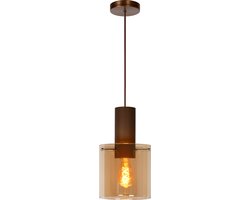 Lucide TOLEDO - Hanglamp - Ø 20 cm - 1xE27 - Amber