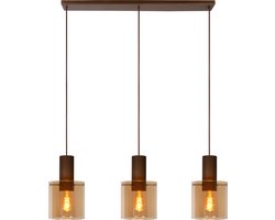Lucide TOLEDO - Hanglamp - Ø 20 cm - 3xE27 - Amber