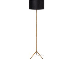 Lucide TONDO - Vloerlamp - Ø 38 cm - 1xE27 - Mat Goud / Messing
