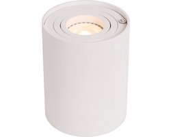 Lucide TUBE - Tafellamp - Ø 9,6 cm - LED 3 StepDim - GU10 - 1x5W 2700K - Wit