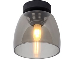 Lucide TYLER - Plafonnière (Plafondlamp) Badkamer - Ø 16,1 cm - 1xG9 - IP44 - Zwart