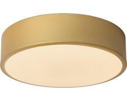 Lucide UNAR - Plafonnière (Plafondlamp) - Ø 20 cm - LED 3 StepDim - 1x12W 2700K - Mat Goud / Messing