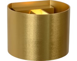 Lucide XIO - Wandlamp - LED Dimb. - G9 - 1x3,5W 2700K - Verstelbare stralingshoek - Mat Goud / Messing