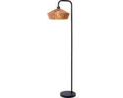 Lucide YUNKAI - Vloerlamp - Ø 40 cm - 1xE27 - Naturel