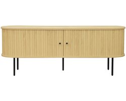 LUCIE - Tv-meubel met schuifdeuren van hout en metaal L150cm