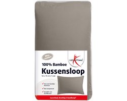 Lucovitaal 100% Bamboe Kussensloop Taupe 50 x 70 cm