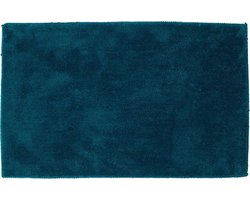 Lucy's Living Luxe badmat DOXU Petrol exclusive – 50 x 80 cm – blauw - printje - badkamer mat - badmatten - badtextiel - wonen – accessoires - exclusief