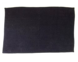 Lucy's Living Luxe badmat POL Black– 60 x 90 cm - zwart - badkamer mat - badmatten - badtextiel - wonen – accessoires