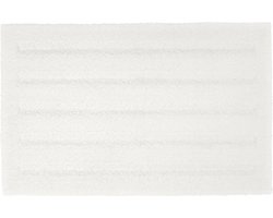 Lucy's Living Luxe Badmat TEMPO White Gerecycled – 50 x 80 cm – wit - katoen - polyester - badkamer mat - badmatten - badtextiel - wonen – accessoires - exclusief
