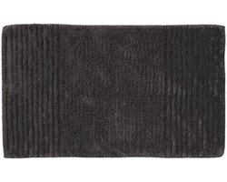 Lucy's Living Luxe linnen badmat ESSEI Antraciet exclusive – 50 x 80 cm – grijs - katoen - anti-slip - badkamer mat - badmatten - badtextiel - wonen – accessoires - exclusief