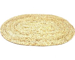 Lucy’s Living Luxe Placemat ZEEGRAS naturel – 45 x 30 cm - tafelaccessoires – koken – ovaal – wonen