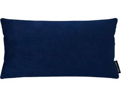 Lucy’s Living Luxe sierkussen Velvet CLASSIC - donker blauw - 50 x 30 cm - polyester - wonen - interieur - woonaccessoires