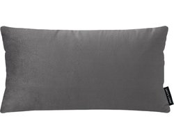 Lucy’s Living Luxe sierkussen Velvet CLASSIC - grijs - 50 x 30 cm - kussen - kussens - fluweel - wonen - interieur