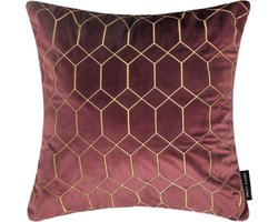 Lucy's Living Luxe sierkussen Velvet CRYSTAL Pink - 45 x 45 cm - velvet - wonen - interieur - woonaccessoires