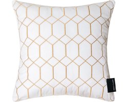 Lucy’s Living Luxe sierkussen Velvet CRYSTAL White - 45 x 45 cm - velvet - wonen - interieur – woonaccessoires – kussentjes