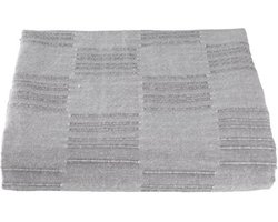 Lucy’s Living Luxe STORY Beddensprei blokjes - 160 x 220 cm - grijs – tweepersoons – beddengoed – slaapkamer – spreien - polyester - katoen