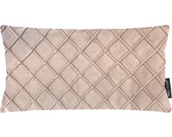 Lucy’s Living Luxe Velvet Sierkussen VLUX - baby roze - 50 x 30 cm - polyester - linnen - kussen - kussens - kussens woonkamer - wonen - interieur