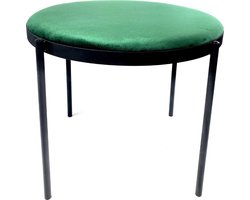Lucy's Living Velvet Bijzettafel Groen - Ø 50 x 40 cm -  luxe - woonaccessoires