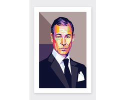 Ludo Sanders Poster - GTST - Goede Tijden Slechte Tijden - Pop Art - Fan Made - Soap - posters - met witte rand - formaat 70x100cm - Wanddecoratie - 1116