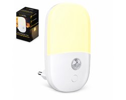 Lueas® -Nachtlampje met Bewegingssensor - LED Nachtlampje Stopcontact - Nachtlampje voor Kinderen en Volwassenen- Warm licht - Dimbaar