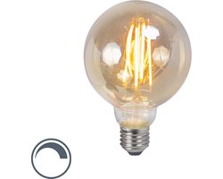 LUEDD E27 dimbare LED lamp G95 smoke 5W 380 lm 2200K