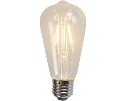 LUEDD Set van 3 E27 LED filament lamp ST64 4W 320 lm 2700K