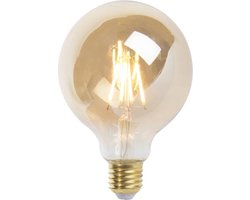 LUEDD Set van 5 E27 dimbare LED lampen G95 goud 5W 380 lm 2200K