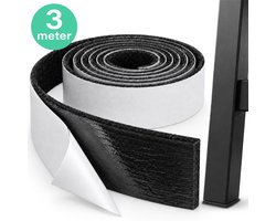 Luft Zelfklevend Meubelvilt - 3 meter - Stoelpoot beschermers - Vilt - Vloer beschermer - Meubel Glijders - Stoel - Poten - Bescherming - Plak - 5 cm breed - 3mm dik vilt