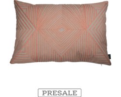 Lugo Linen/Blush Kussen | 40 X 60 | Sierkussen Voor Woonkamer Of Slaapkamer