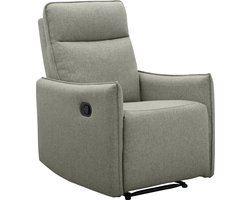 Lugo|Relaxfauteuil met handmatige functie in stof groen