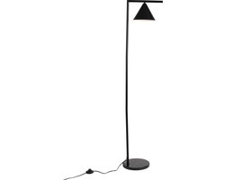 LUH® Noor – Vloerlamp Zwart – Staande Lamp met Marmeren Voet – Kantelbare Kap – 160 cm – E27 Fitting – Sfeerverlichting voor Woonkamer of Slaapkamer