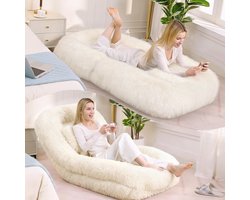 Luie Bank, Menselijk Hondenbed, 5-laags Verstelbare Gamingstoel op de vloer, Woonkamer, Geschikt voor Gaming, Meditatie, Ontspanning, Pluche Stof, Beige