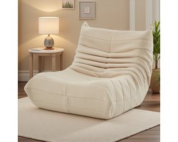 Luie bank voor volwassenen, eenpersoonsbank, luie stof, zacht, gemaakt van lamswol, leesstoel, comfortabel, 1-zitsbank, bank voor thuis, slaapkamer, kantoor