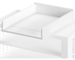 Luierplank Forrest - massief beukenhout - wit - Vipack - Verzorgingstafels - Wit - Hout - Verzorgingstafels -