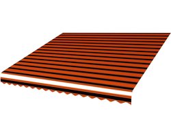 Luifel Doek - Zonnescherm Canvas - Terras Overkapping - UV-bestendig Polyester - 400 x 300 cm - Oranje Bruin