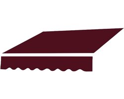 Luifel Vervangingsstof - Zonnescherm Doek - Terras Beschermen - Waterdicht Polyester - 500 x 300 cm - Rood