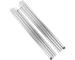 Luifelstokken - Dekzeil stokken - Outdoor schaduw - Weerbestendige constructie - 2 x 2 meter - Zilver
