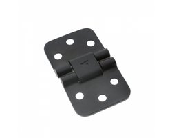 Luikscharnier - 70x42mm - Dubbele Knoop Boven - RVS 316 - PVD Mat Zwart