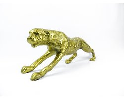 Luipaard - Leopard - Colmore - Aluminium Brons/Goud - 41x9x12cm - Luxe - Decoratie