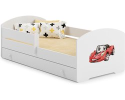 LUK - Peuterbed - met lade & matras - 140x70cm - met kindergraphics