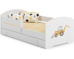 LUK - Peuterbed - tractor thema - 160x80cm - met matras en lade