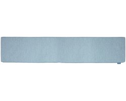 LuLu - 1 Luxe Picknickbank Kussen - 150x24 cm - 1 Stuk - Waterafstotend Tuinkussen - Blauw - 4cm Dik - Met bevestigingsbanden.
