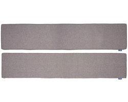 LuLu -2 Luxe Picknickbank Kussens - Set van 2 buiten kussens- 180 x 30 cm - Waterafstotend Tuinkussen - Zand Beige - 4cm Dik - Met bevestigingsbanden.