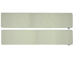 LuLu- 2 Luxe Picknickbank Kussens - Set van 2 buiten kussens- 180x24 cm - Waterafstotend Tuinkussen - Groen - 4cm Dik - Met bevestigingsbanden.