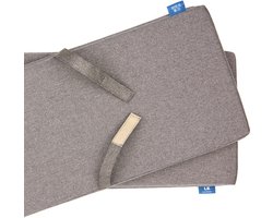 LuLu Luxe Picknickbank Kussens - Set van 2 buiten kussens- 180x24 cm - Waterafstotend Tuinkussen - Zand / Taupe - 4cm Dik - Met bevestigingsbanden.