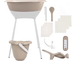 LUMA Bad & Verzorgingsset met Hydrofiele Starterset Ecru - Beige/Wit - 75x39x25 cm