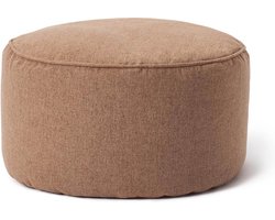 Lumaland Comfort Line Indoor Poef Beanbag Hocker Stool - 45cm x 25cm - Bruin