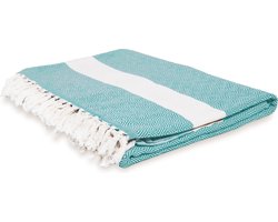 Lumaland - Deken -  Sprei - 100% katoen - in verschillende kleuren verkrijgbaar - ca. 200 x 240 cm - Groen