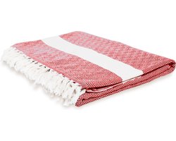 Lumaland - Deken -  Sprei - 100% katoen - in verschillende kleuren verkrijgbaar - ca. 200 x 240 cm - Rubin Rood