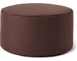Lumaland Indoor Outdoor Poef Beanbag Stool Hocker 45cm x 25cm waterafstotend - Bruin